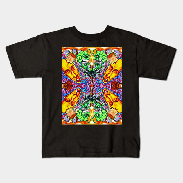 The Claypool Experience PATTERN Kids T-Shirt by Jacob Wayne Bryner 